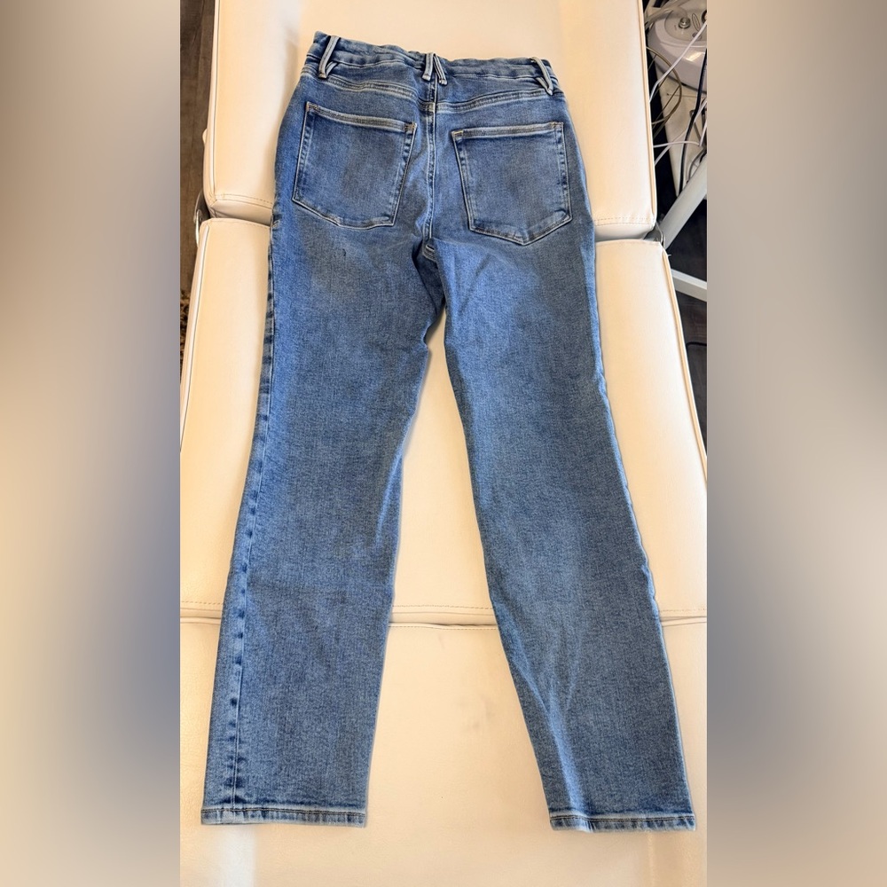 Classic High-Rise Straight Leg Jeans - Light Blue - Picture 2 of 4